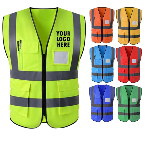 Reflective Vest With Zipper - Reflective Vest With Zipper - Image 0 of 4