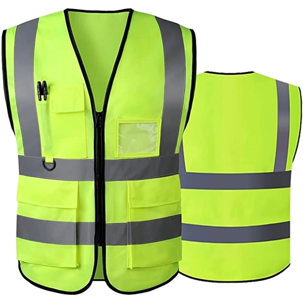 Reflective Vest With Zipper - Reflective Vest With Zipper - Image 2 of 4