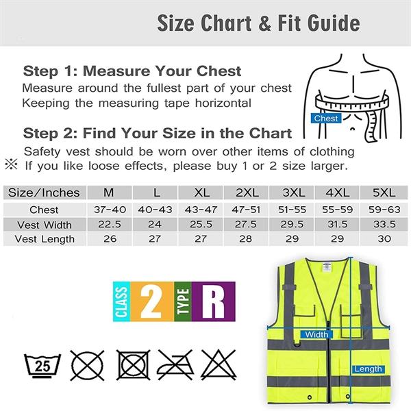 Reflective Vest With Zipper - Reflective Vest With Zipper - Image 4 of 4