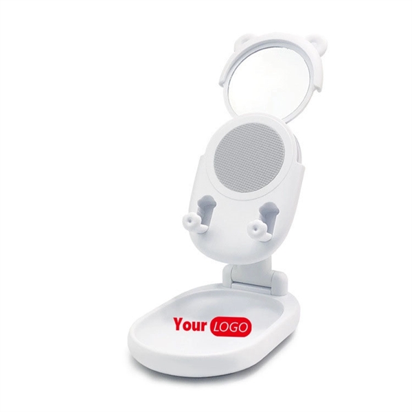 MOQ 50PCS Foldable Desktop Phone Holder with Mirror - MOQ 50PCS Foldable Desktop Phone Holder with Mirror - Image 0 of 1