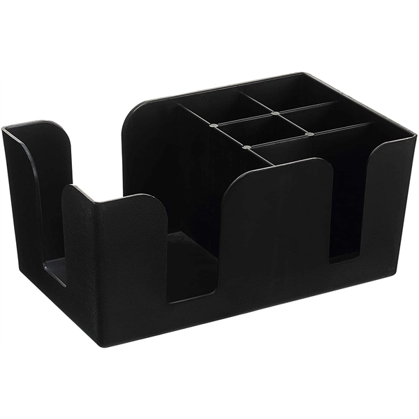 Bar Napkin Caddy with 6 Compartments - Bar Napkin Caddy with 6 Compartments - Image 1 of 6