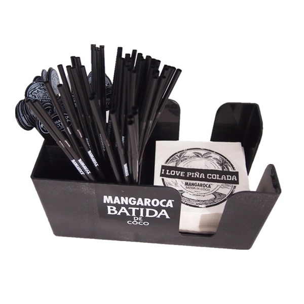 Bar Napkin Caddy with 6 Compartments - Bar Napkin Caddy with 6 Compartments - Image 4 of 6