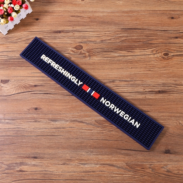 Custom PVC Bar Mats 21" x 3.5" - Custom PVC Bar Mats 21" x 3.5" - Image 9 of 10