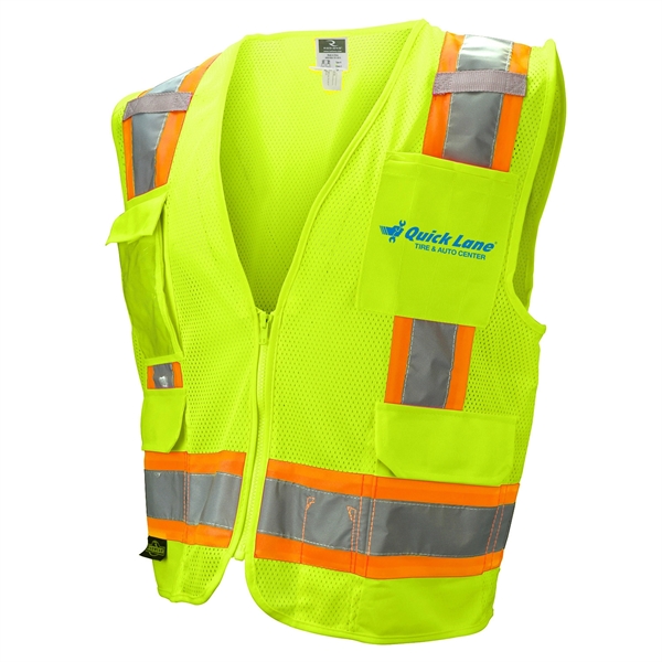 CLASS 2 SAFETY VEST WITH EXTRA POCKETS - CLASS 2 SAFETY VEST WITH EXTRA POCKETS - Image 1 of 7