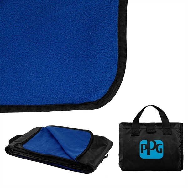 260g Polyester Fleece Picnic Blanket 50" x 60" - 260g Polyester Fleece Picnic Blanket 50" x 60" - Image 0 of 5