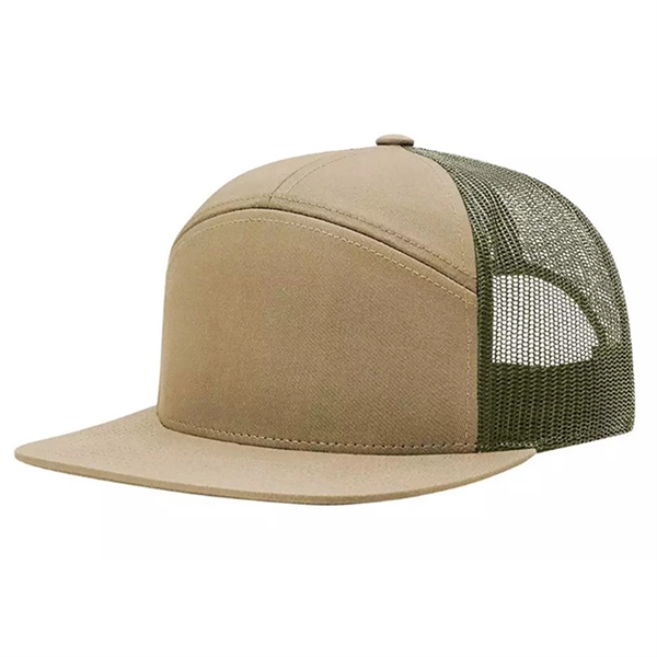 6 Panel Mesh Trucker Cap - 6 Panel Mesh Trucker Cap - Image 8 of 8