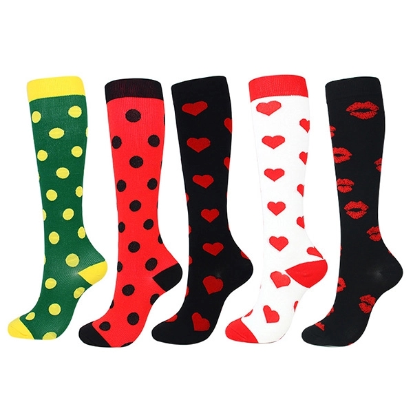 Compression Socks Women Men Christmas Stocking - Compression Socks Women Men Christmas Stocking - Image 1 of 8