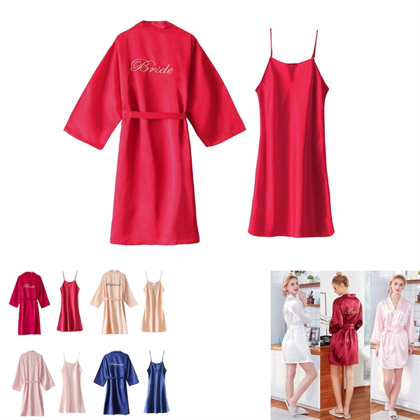 Bride Bridesmaid Satin Robes for Wedding Party - Bride Bridesmaid Satin Robes for Wedding Party - Image 0 of 0