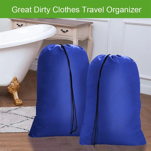 Large Drawstring Laundry Bags - Large Drawstring Laundry Bags - Image 2 of 5