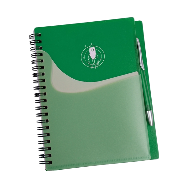 Travel Buddy Spiral Notebook with Pen (1 color) - Travel Buddy Spiral Notebook with Pen (1 color) - Image 4 of 7