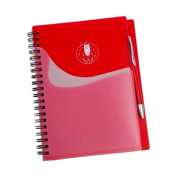 Travel Buddy Spiral Notebook with Pen (1 color) - Travel Buddy Spiral Notebook with Pen (1 color) - Image 6 of 7