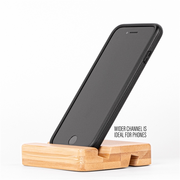 The Bamboo Dual Tablet and Mobile Device Holder - The Bamboo Dual Tablet and Mobile Device Holder - Image 4 of 7