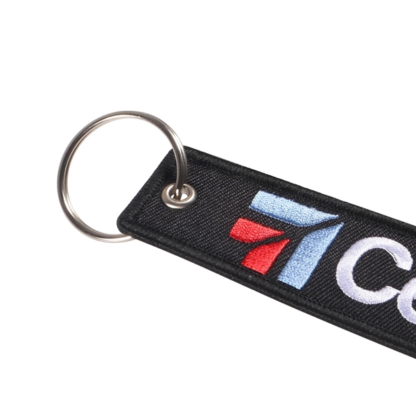 Embroidered Keychain Cloth Tag - Embroidered Keychain Cloth Tag - Image 2 of 7
