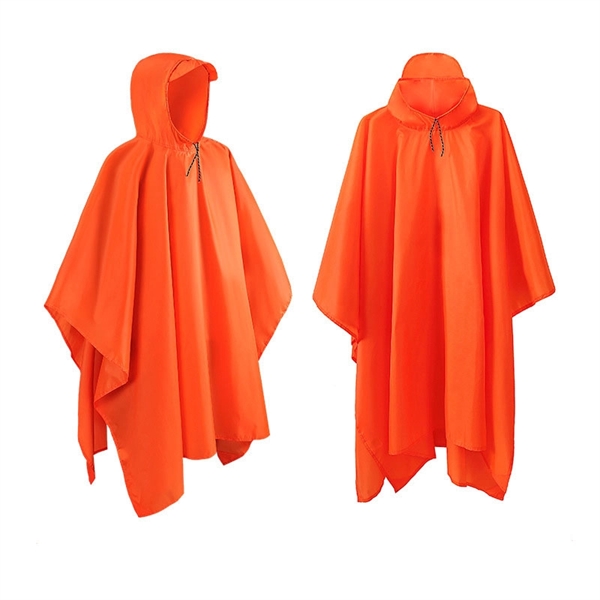 Waterproof Rain Poncho For Camping Hiking - Waterproof Rain Poncho For Camping Hiking - Image 3 of 4