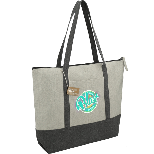 Repose 10oz Recycled Cotton Zippered Tote - Repose 10oz Recycled Cotton Zippered Tote - Image 1 of 3