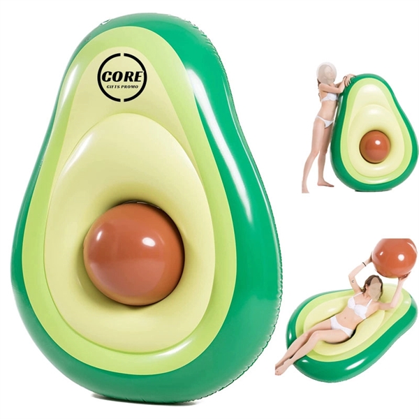 Inflatable Avocado Pool Float Floatie with Ball Water - Inflatable Avocado Pool Float Floatie with Ball Water - Image 0 of 2