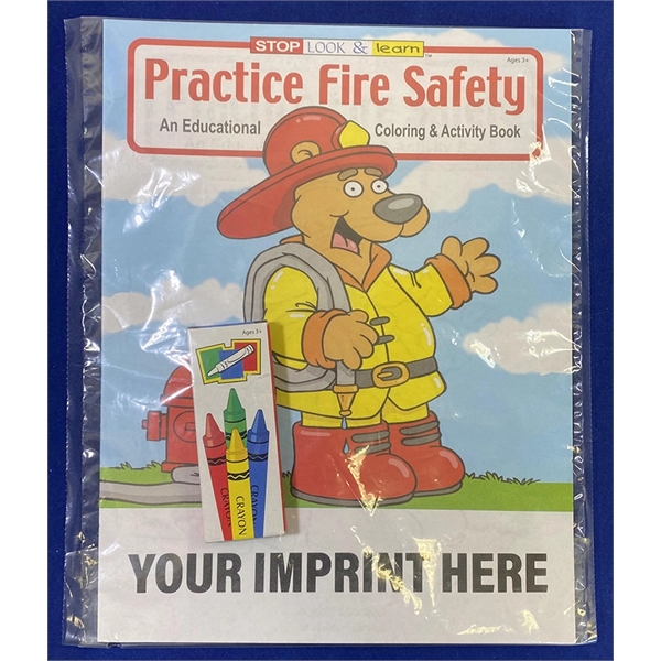 Practice Fire Safety Coloring and Activity Book Fun Pack