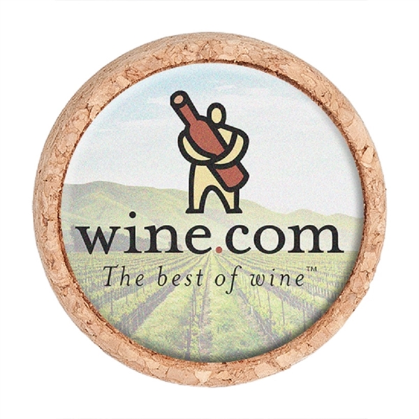 Full Color Cork Bottle Stopper - Full Color Cork Bottle Stopper - Image 1 of 2