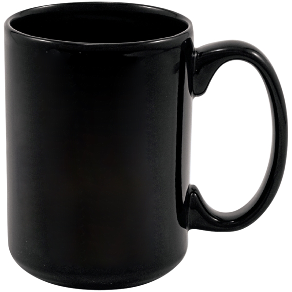 15 oz Full Color Black Stoneware Magna Mug - 15 oz Full Color Black Stoneware Magna Mug - Image 2 of 2