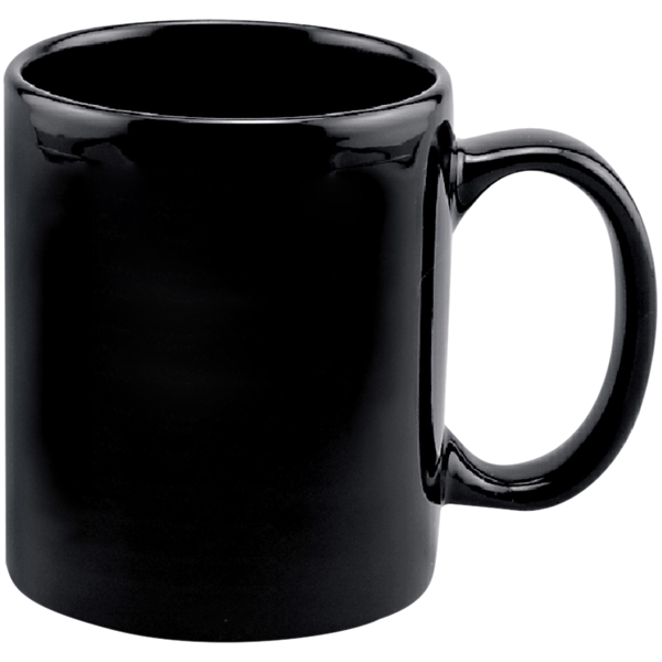 11 oz Full Color Black Stoneware Executive Mug - 11 oz Full Color Black Stoneware Executive Mug - Image 2 of 2