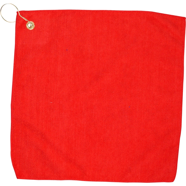 15" X 15" Hemmed Golf Towel With Grommet And Hook - 15" X 15" Hemmed Golf Towel With Grommet And Hook - Image 13 of 14