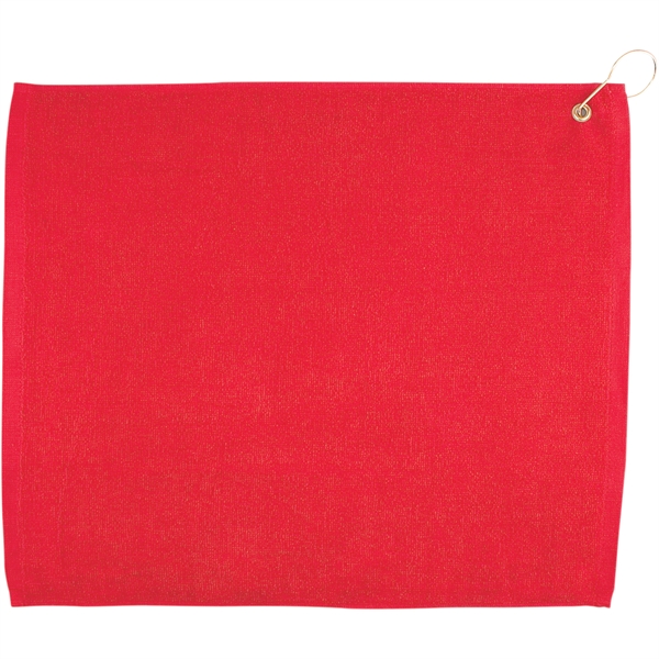 15" X 18" Hemmed Golf Towel W/ Grommet And Hook - 15" X 18" Hemmed Golf Towel W/ Grommet And Hook - Image 9 of 10
