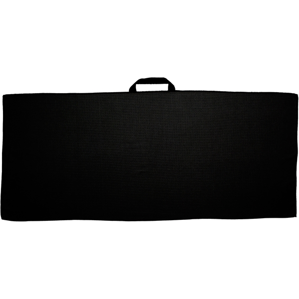 17" x 40" Waffle Caddy Towel w/ Black Loop - 17" x 40" Waffle Caddy Towel w/ Black Loop - Image 4 of 6
