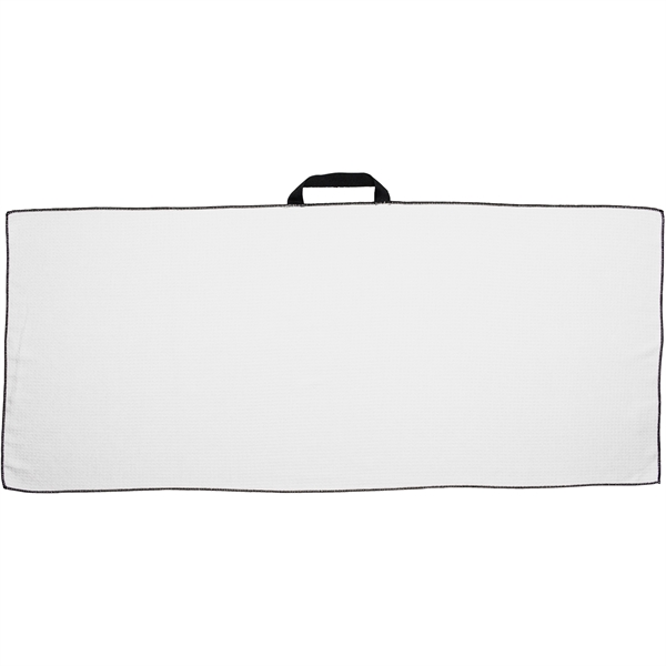 17" x 40" Waffle Caddy Towel w/ Black Loop - 17" x 40" Waffle Caddy Towel w/ Black Loop - Image 6 of 6