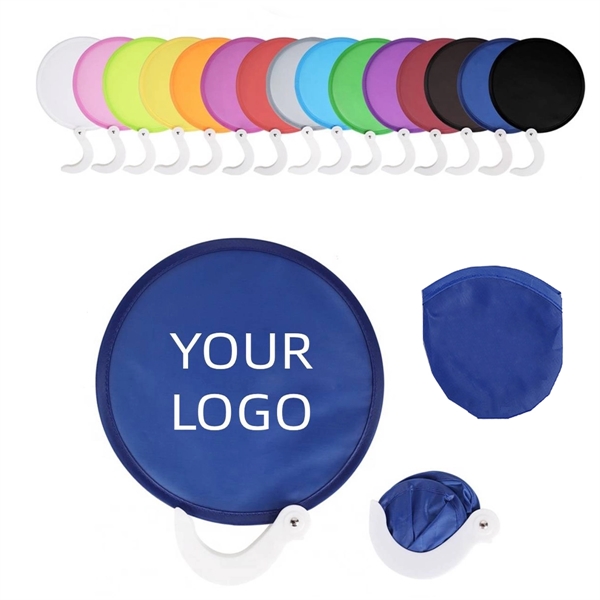Custom Round Foldable Fan - Custom Round Foldable Fan - Image 0 of 1