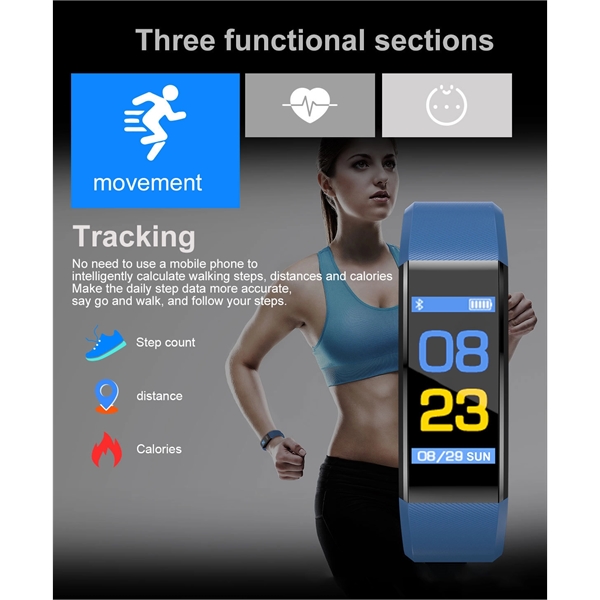 Fitness Tracker Smart Bracelet - Fitness Tracker Smart Bracelet - Image 3 of 4