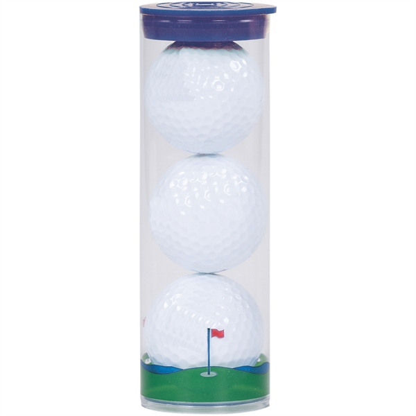 Clear Tube w/ Pinnacle Rush 3 Golf Ball - Clear Tube w/ Pinnacle Rush 3 Golf Ball - Image 1 of 2