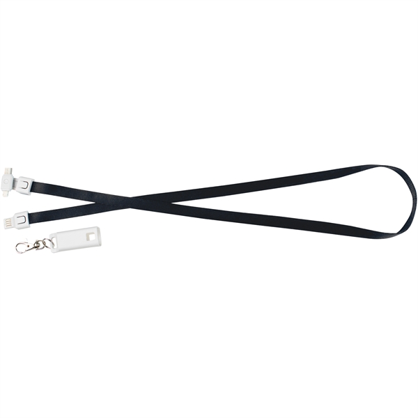 3-in-1 USB Charging Cable Lanyard - 3-in-1 USB Charging Cable Lanyard - Image 4 of 6