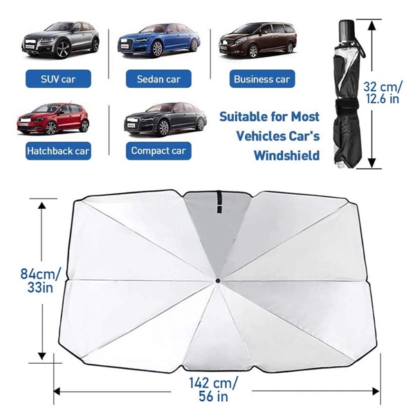 Car Windshield Sun Shade Umbrella - Car Windshield Sun Shade Umbrella - Image 2 of 2