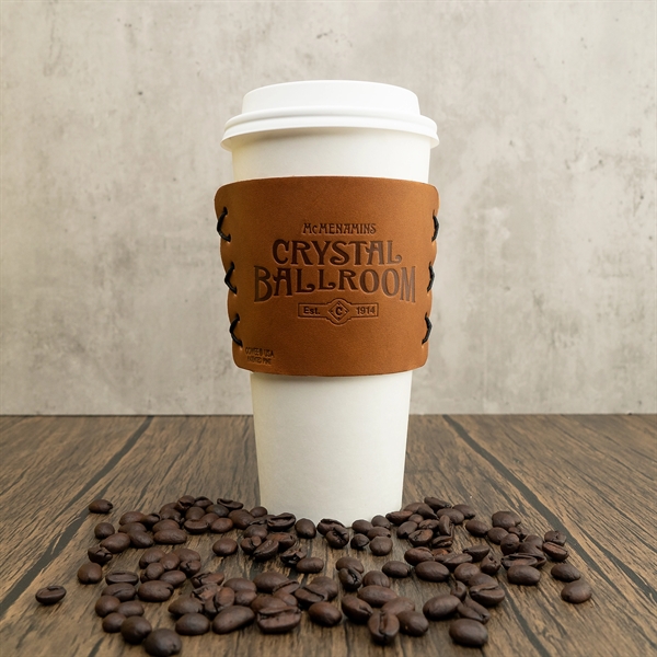 Leather Wrap Coffee and Multi Sleeve - Leather Wrap Coffee and Multi Sleeve - Image 8 of 11