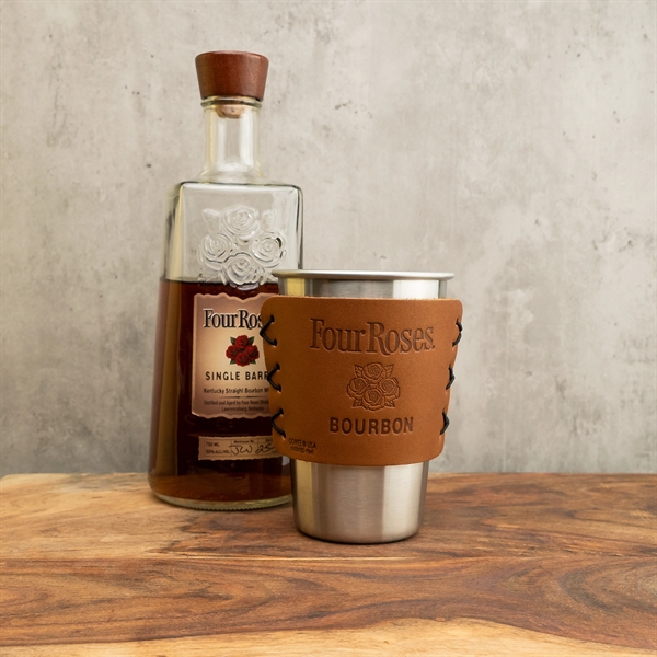 Leather Wrap Coffee and Multi Sleeve - Leather Wrap Coffee and Multi Sleeve - Image 9 of 11