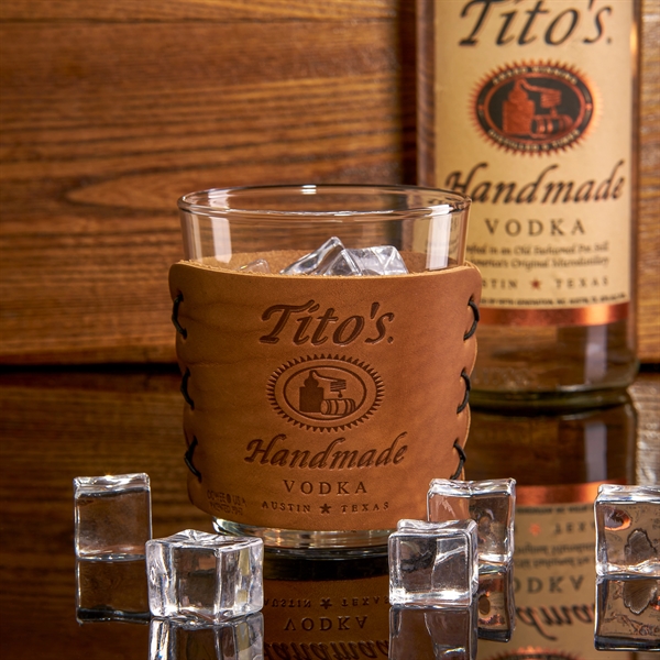 Leather Wrap Coffee and Multi Sleeve - Leather Wrap Coffee and Multi Sleeve - Image 10 of 11