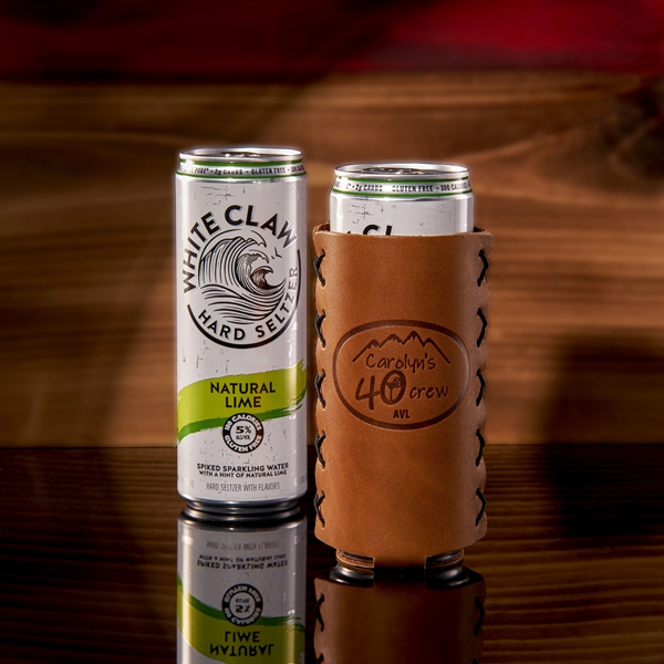 Genuine Leather SLIM Can Holder - Handmade in the USA - Genuine Leather SLIM Can Holder - Handmade in the USA - Image 7 of 11