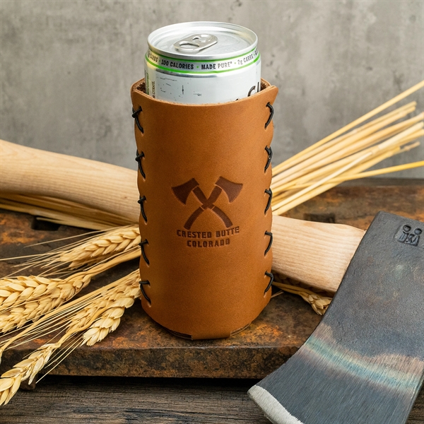 Genuine Leather SLIM Can Holder - Handmade in the USA - Genuine Leather SLIM Can Holder - Handmade in the USA - Image 8 of 11