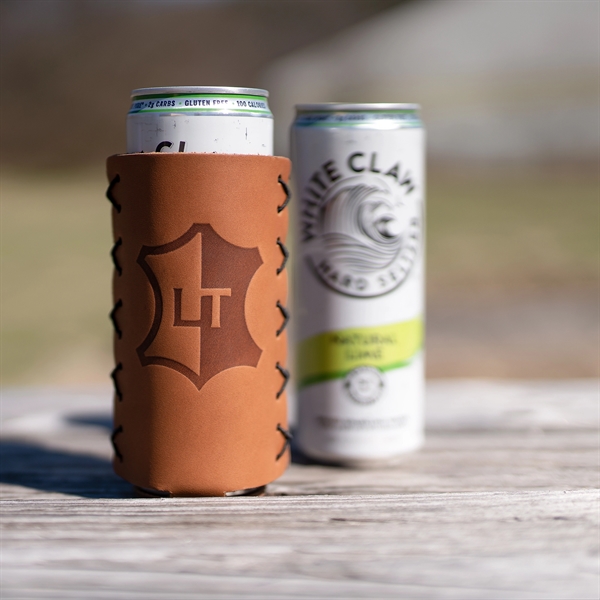 Genuine Leather SLIM Can Holder - Handmade in the USA - Genuine Leather SLIM Can Holder - Handmade in the USA - Image 9 of 11