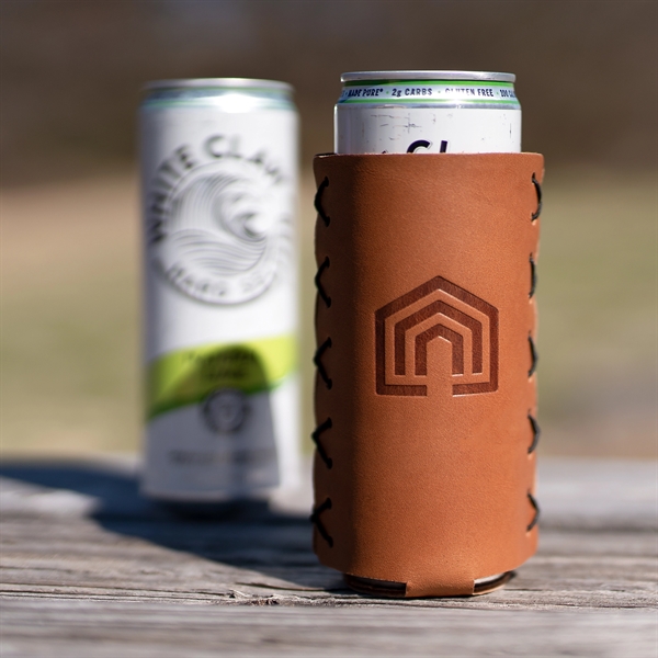 Genuine Leather SLIM Can Holder - Handmade in the USA - Genuine Leather SLIM Can Holder - Handmade in the USA - Image 10 of 11