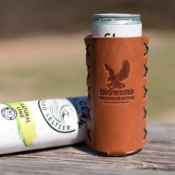 Genuine Leather SLIM Can Holder - Handmade in the USA - Genuine Leather SLIM Can Holder - Handmade in the USA - Image 11 of 11