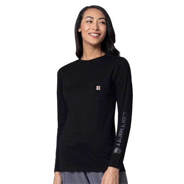 Carhartt Knits & Sub-Scrubs Women's Modern Long Sleeve Tee - Carhartt Knits & Sub-Scrubs Women's Modern Long Sleeve Tee - Image 1 of 2