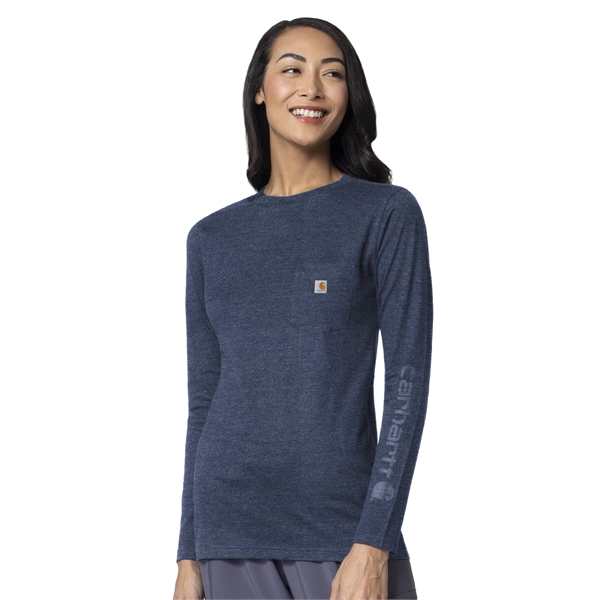 Carhartt Knits & Sub-Scrubs Women's Modern Long Sleeve Tee - Carhartt Knits & Sub-Scrubs Women's Modern Long Sleeve Tee - Image 2 of 2