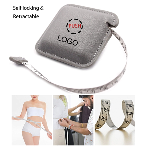 Retractable Leather Tape Measure - Retractable Leather Tape Measure - Image 0 of 2