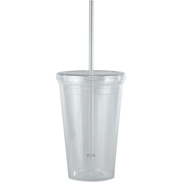 16 oz  Tumbler with Straw - 16 oz  Tumbler with Straw - Image 4 of 5