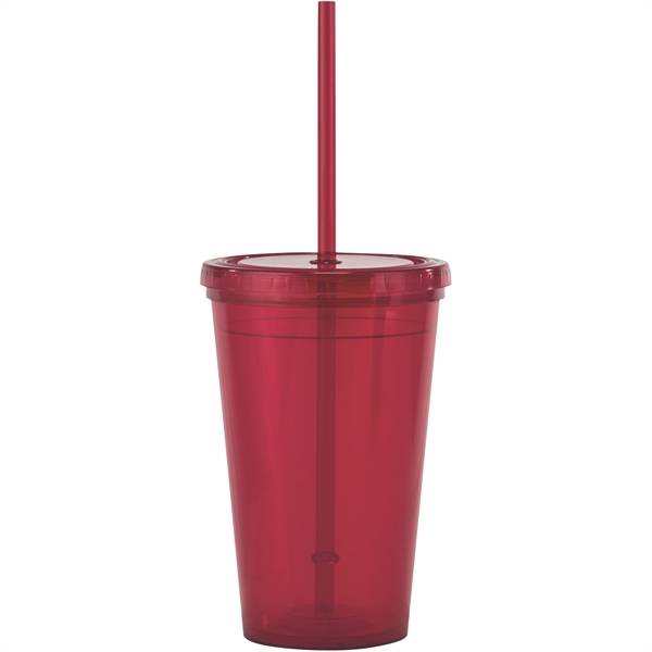 16 oz  Tumbler with Straw - 16 oz  Tumbler with Straw - Image 5 of 5