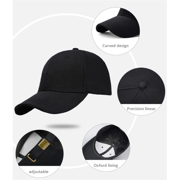 Baseball Cap Adjustable Size for Running Workouts Outdoor - Baseball Cap Adjustable Size for Running Workouts Outdoor - Image 2 of 2