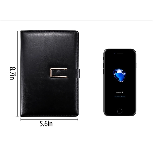 A5 Pu Leather Notebook With Pen Holder - A5 Pu Leather Notebook With Pen Holder - Image 1 of 2