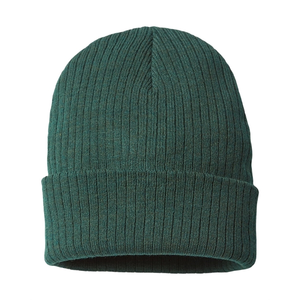 Atlantis Headwear Sustainable Rib Cuffed Beanie - Atlantis Headwear Sustainable Rib Cuffed Beanie - Image 4 of 15