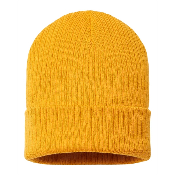 Atlantis Headwear Sustainable Rib Cuffed Beanie - Atlantis Headwear Sustainable Rib Cuffed Beanie - Image 6 of 15